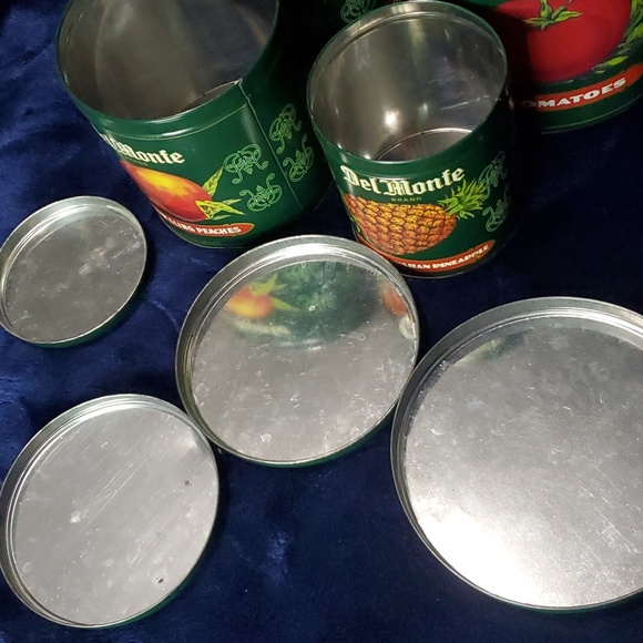 Del Monte (NESTING) canister set consisting of four round metal canisters - Picture 12 of 12